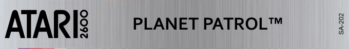 Planet Patrol logo for Atari 2600